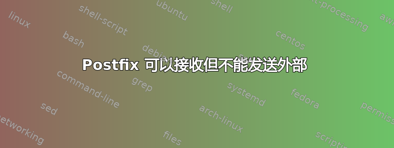 Postfix 可以接收但不能发送外部