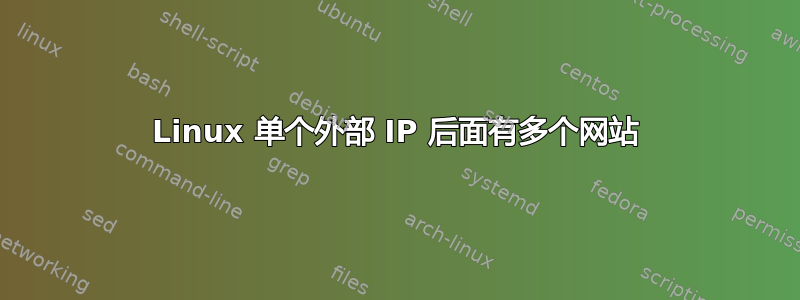 Linux 单个外部 IP 后面有多个网站