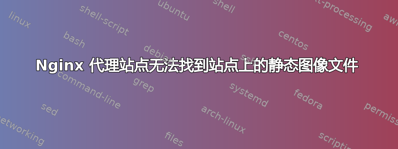 Nginx 代理站点无法找到站点上的静态图像文件