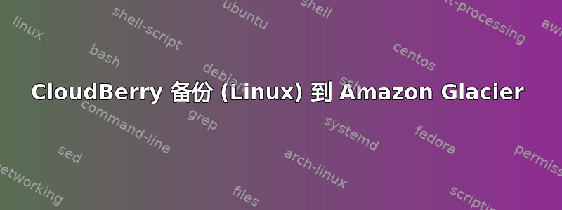 CloudBerry 备份 (Linux) 到 Amazon Glacier