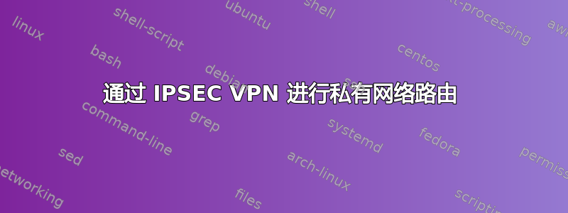 通过 IPSEC VPN 进行私有网络路由