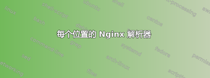 每个位置的 Nginx 解析器