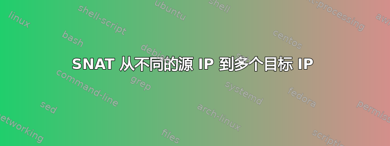 SNAT 从不同的源 IP 到多个目标 IP