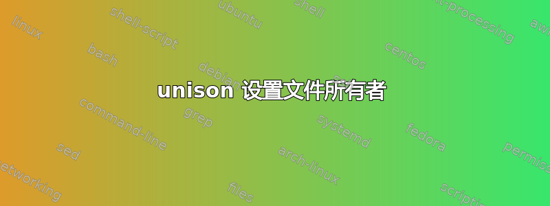 unison 设置文件所有者