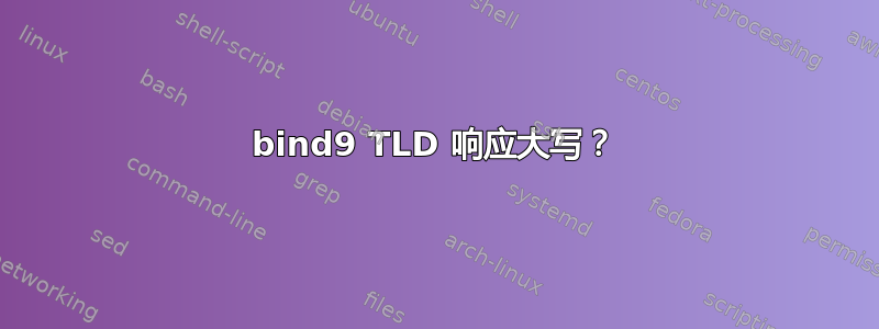 bind9 TLD 响应大写？