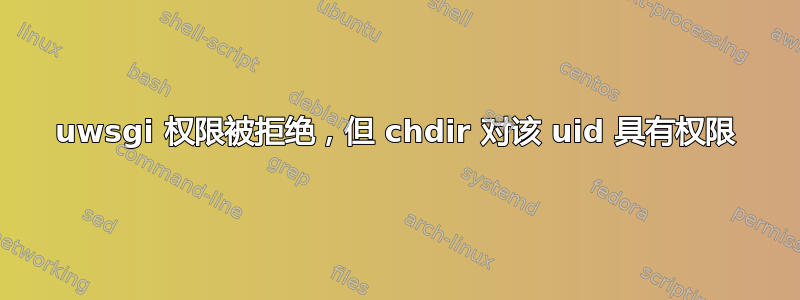 uwsgi 权限被拒绝，但 chdir 对该 uid 具有权限