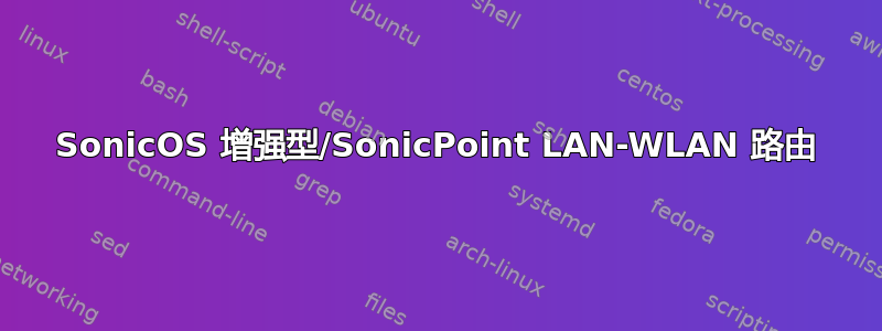 SonicOS 增强型/SonicPoint LAN-WLAN 路由