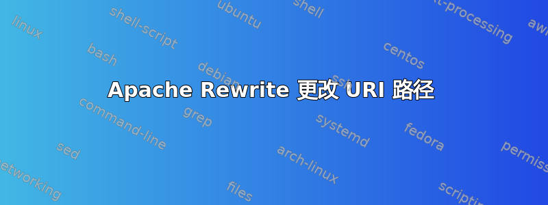 Apache Rewrite 更改 URI 路径