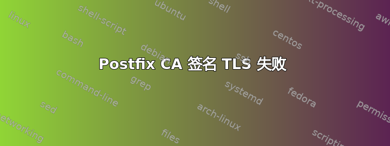 Postfix CA 签名 TLS 失败