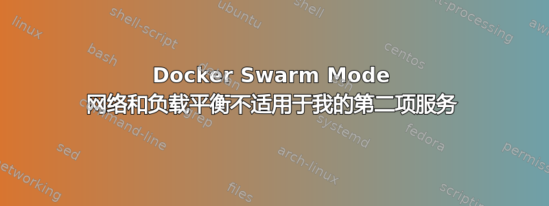 Docker Swarm Mode 网络和负载平衡不适用于我的第二项服务