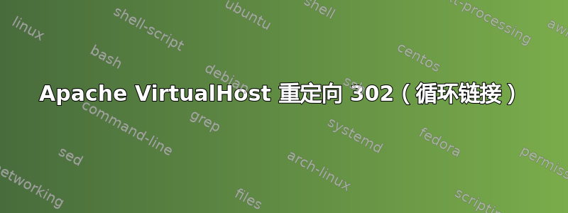 Apache VirtualHost 重定向 302（循环链接）