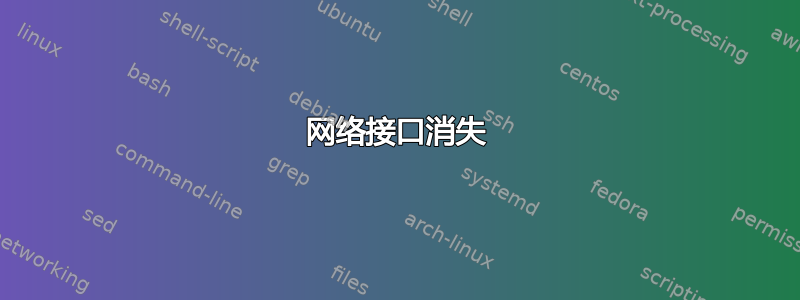 网络接口消失