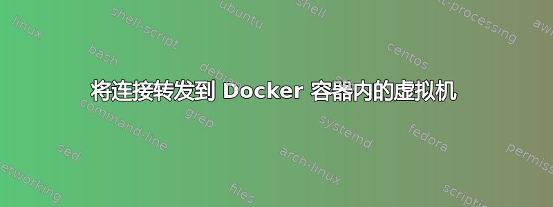 将连接转发到 Docker 容器内的虚拟机