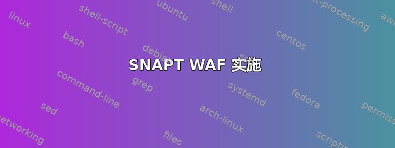 SNAPT WAF 实施