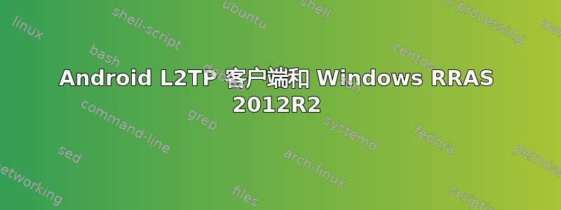 Android L2TP 客户端和 Windows RRAS 2012R2