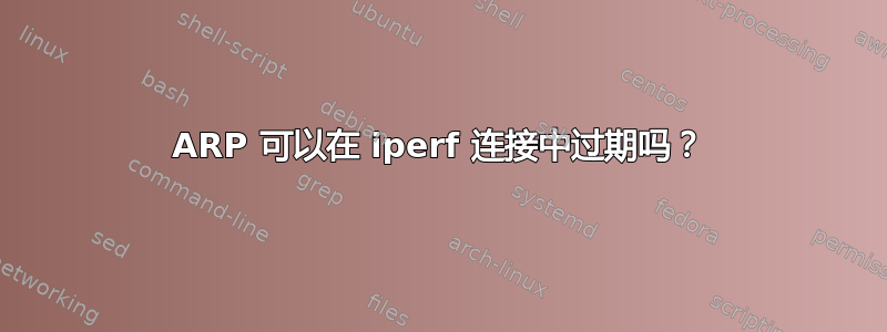 ARP 可以在 iperf 连接中过期吗？