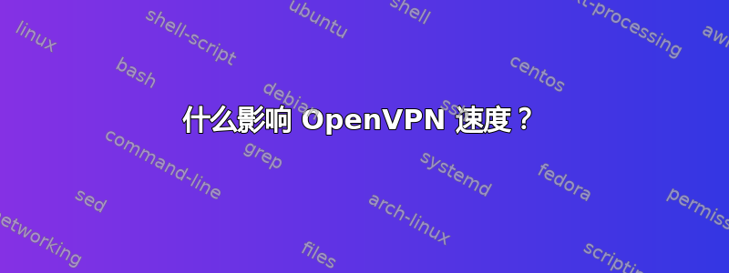 什么影响 OpenVPN 速度？