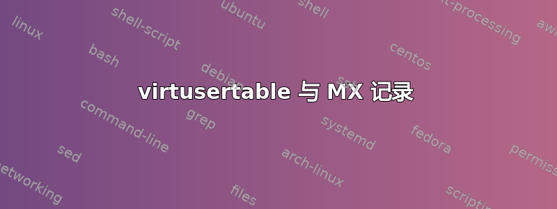 virtusertable 与 MX 记录