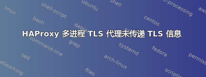 HAProxy 多进程 TLS 代理未传递 TLS 信息