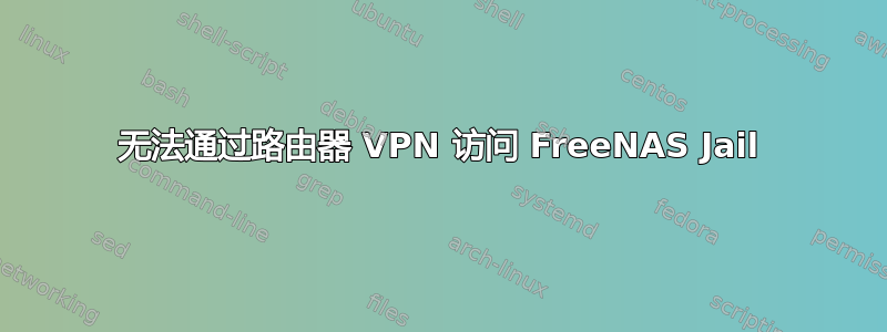 无法通过路由器 VPN 访问 FreeNAS Jail