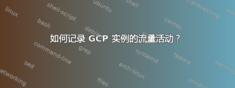 如何记录 GCP 实例的流量活动？