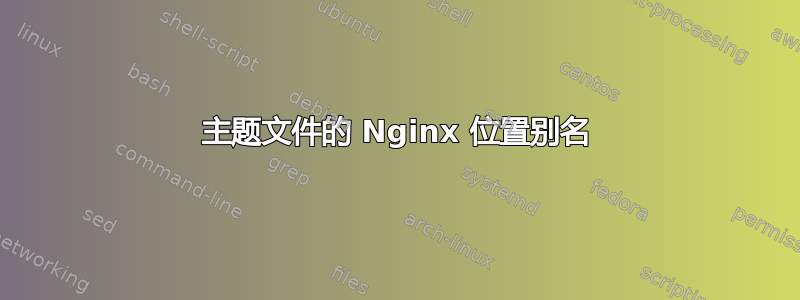 主题文件的 Nginx 位置别名