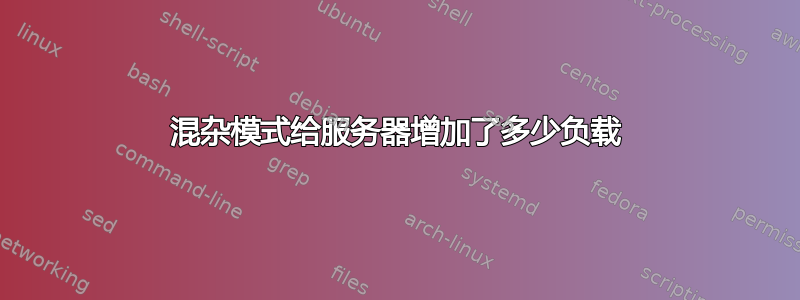 混杂模式给服务器增加了多少负载