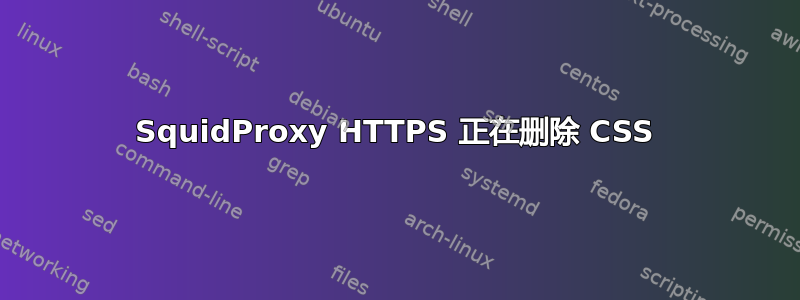 SquidProxy HTTPS 正在删除 CSS