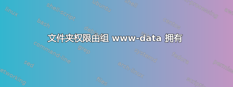 文件夹权限由组 www-data 拥有