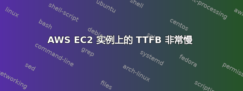 AWS EC2 实例上的 TTFB 非常慢