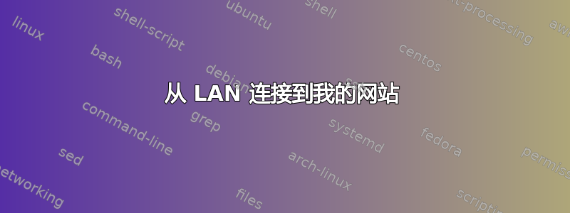 从 LAN 连接到我的网站