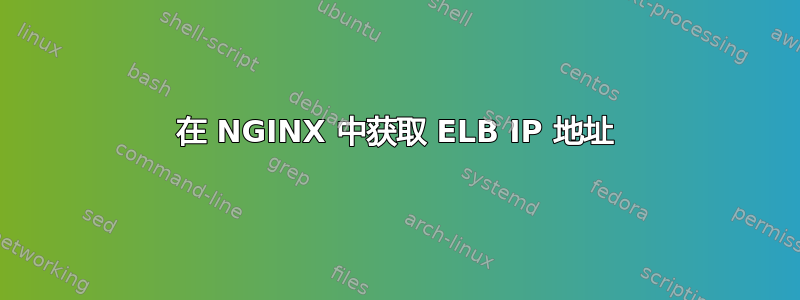 在 NGINX 中获取 ELB IP 地址