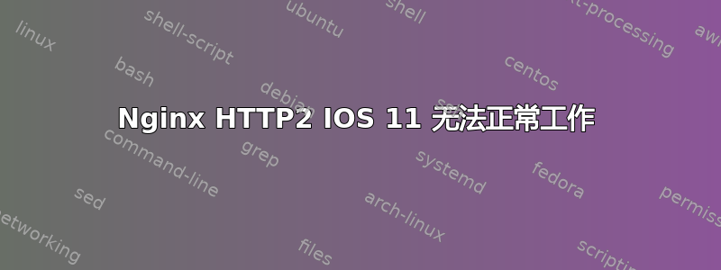 Nginx HTTP2 IOS 11 无法正常工作