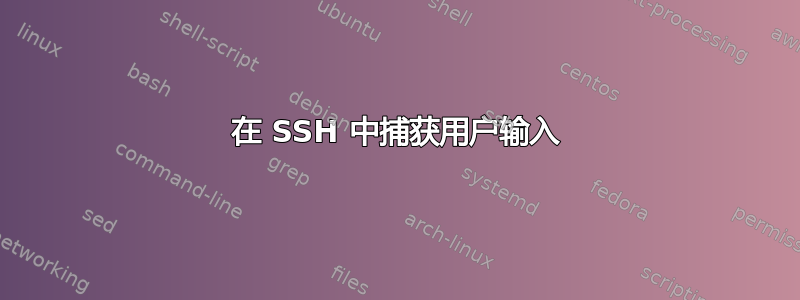 在 SSH 中捕获用户输入