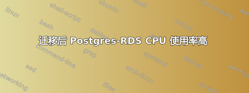 迁移后 Postgres-RDS CPU 使用率高