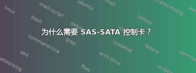 为什么需要 SAS-SATA 控制卡？