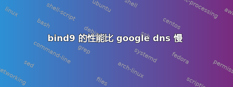 bind9 的性能比 google dns 慢