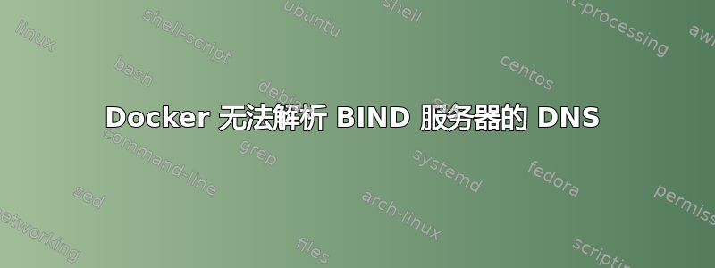 Docker 无法解析 BIND 服务器的 DNS