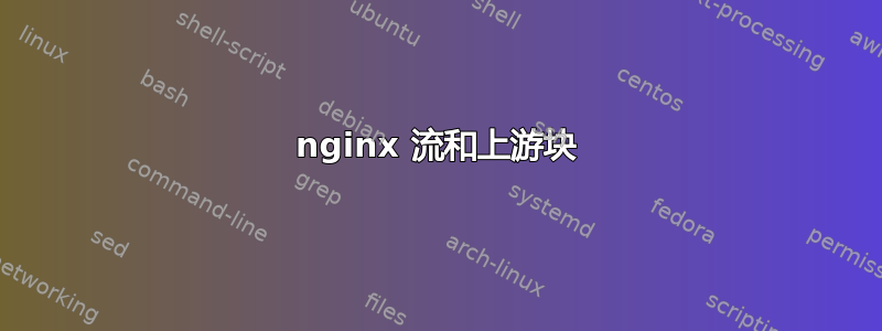 nginx 流和上游块