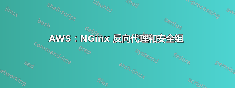 AWS：NGinx 反向代理和安全组