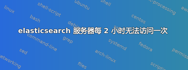 elasticsearch 服务器每 2 小时无法访问一次