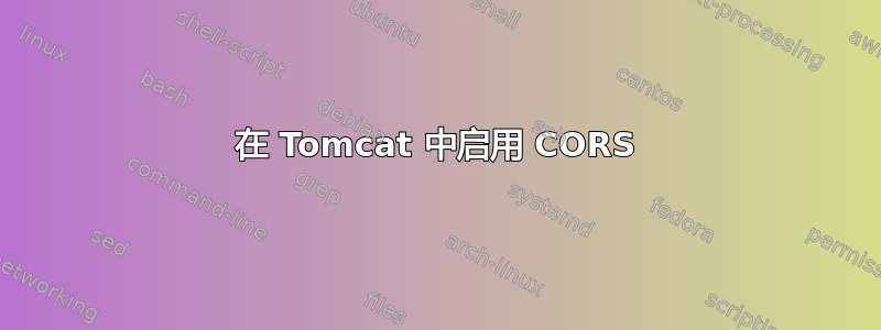 在 Tomcat 中启用 CORS