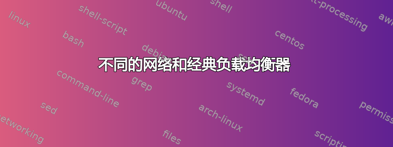 不同的网络和经典负载均衡器