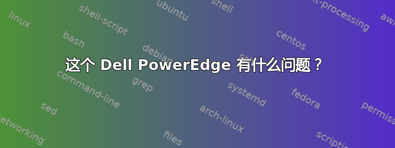 这个 Dell PowerEdge 有什么问题？