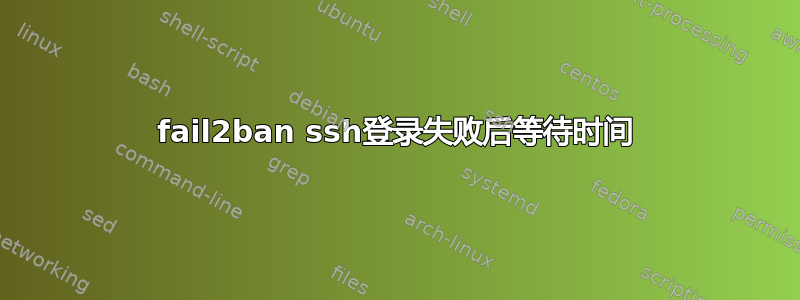 fail2ban ssh登录失败后等待时间