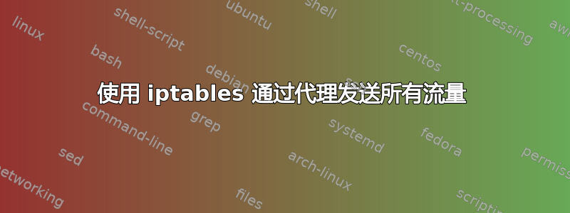 使用 iptables 通过代理发送所有流量