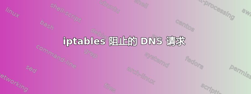 iptables 阻止的 DNS 请求