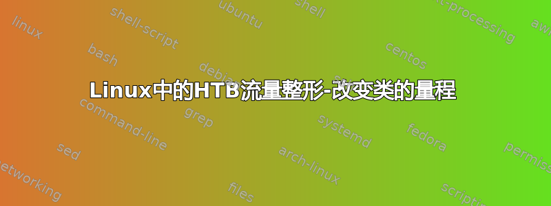 Linux中的HTB流量整形-改变类的量程