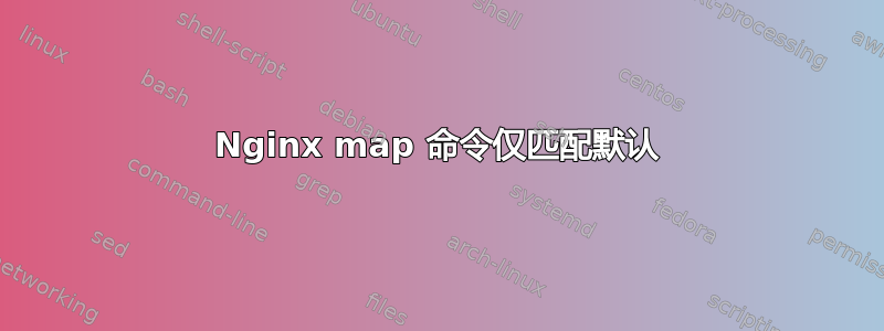 Nginx map 命令仅匹配默认