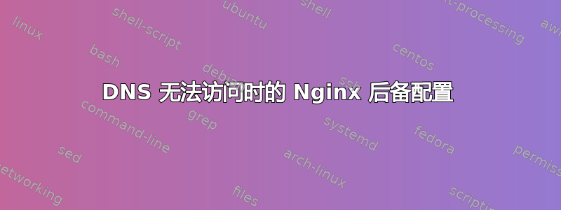 DNS 无法访问时的 Nginx 后备配置